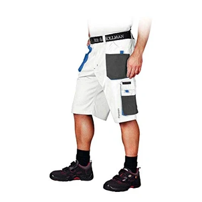 Abbildung von Leber &amp; Hollman Herren kurze Arbeitshose LH FMN TS, 65% Polyester 35% Baumwolle 270 g/m2, Bundhose mit Multifunktionstaschen+ Schlaufe und Schlüsselhaken