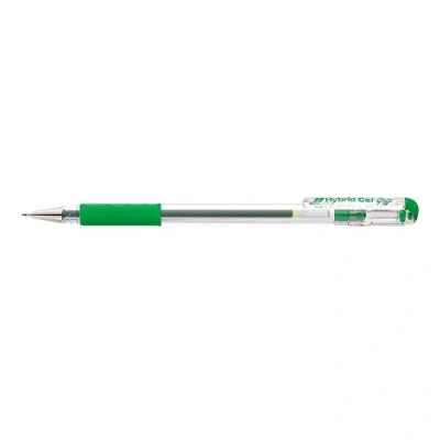 Abbildung von Pentel K116 D Hybrid Gel Tintenroller, Kappenmodell, gummierte Griffzone, 12 Stück, Grün