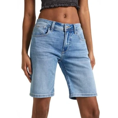 Abbildung von Pepe Jeans SLIM Shorts, Damen, Größe: 25, Blue denim