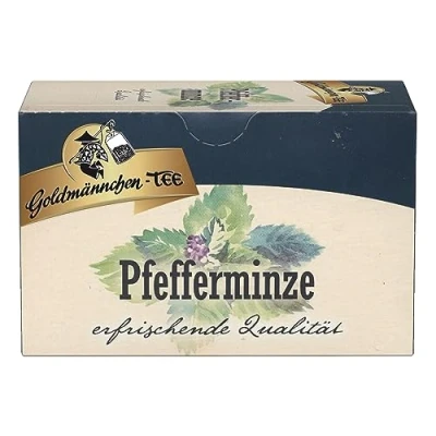 Abbildung von Goldmännchen Tee Pfefferminze, Kräutertee, 20 einzeln versiegelte Teebeutel