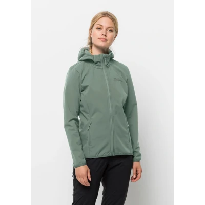 Abbildung von Jack Wolfskin Bornberg Hoody Softshelljacke, Damen, Größe: Small, Picnic green
