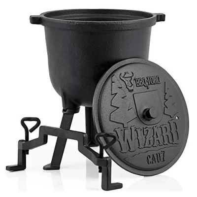 Abbildung von BBQ Toro Grilltopf Zauberkessel &quot;Wizard&quot;, 7 Liter Gusseisen Kochtopf,