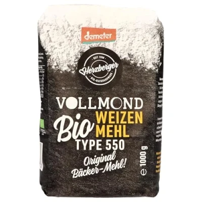 Abbildung von Herzberger Vollmond Bio Weizenmehl, Typ 550, 1 kg
