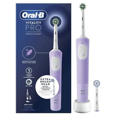Abbildung von Oral B Vitality Pro Electric Toothbrush 2 Brush heads Purple