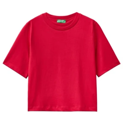 Abbildung von United Colors of Benetton BOXY FIT Tshirt basic, Damen, Größe: XXS, Red