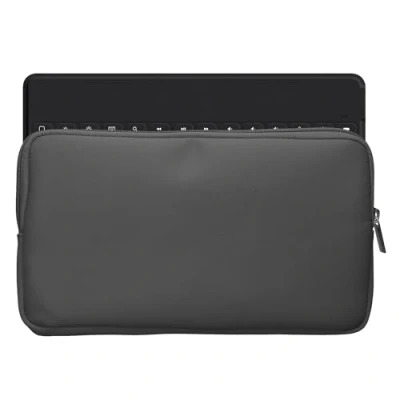 Abbildung von kwmobile Bluetooth Tastatur Cover kompatibel mit Logitech Keys to GO Hülle Nylon Schutzhülle für Keyboard Tasche Zipper Dunkelgrau