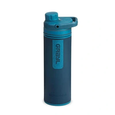 Abbildung von Grayl UltraPress Purifier Bottle Wasserfilterflasche (Blau) Wasseraufbereitung
