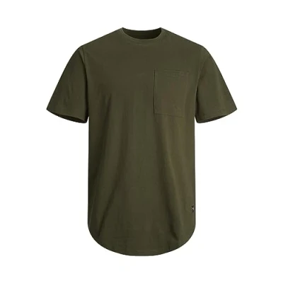 Abbildung von Jack &amp; Jones CREW NECK Tshirt basic, Herren, Größe: Large, Forest night