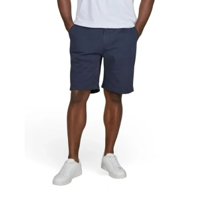 Abbildung von riverso Kurze Hosen Herren Chino Shorts Stretch RIVConnor Regular Fit Stoffhose Elastischer Bund Einfarbig, Größe:L, Farbe:Navy
