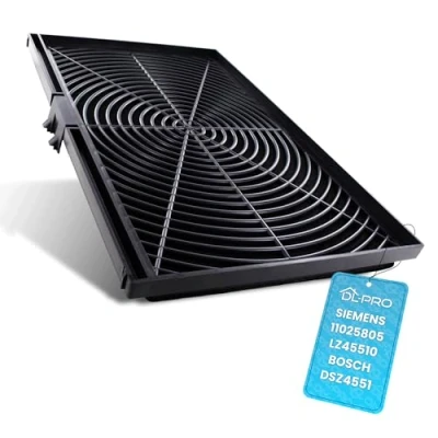 Abbildung von DL pro Kohlefilter 300x198mm für Bosch Siemens Constructa 11025805 LZ45510 DSZ4551 CZ5145X5 5Z5145X1 Z54TC01X0 Aktivkohlefilter Filter Dunstabzugshaube Dunstabzug Abzugshaube Umlufthaube