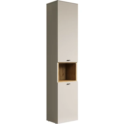 Abbildung von welltime Hochschrank &quot;San Pedro&quot;, (1 St.), Badezimmerschrank mit Soft Close Funktion Maße (B/T/H) 40/31/186 cm