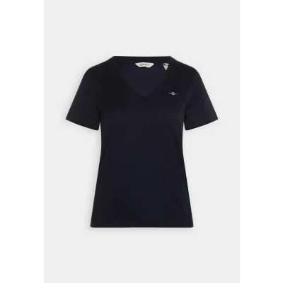 Abbildung von GANT REG Shield Tshirt basic, Damen, Größe: 5XL, Evening blue