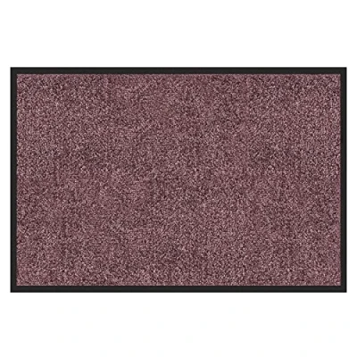 Abbildung von etm Hochwertige Fußmatte schadstoffgeprüft bewährte Eingangsmatte in Gewerbe &amp; Haushalt Schmutzfangmatte mit Top Reinigungswirkung Sauberlaufmatte waschbar rutschfest (40x60 cm, Lila)
