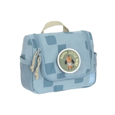Abbildung von LÄSSIG Kinder Kulturtasche Waschbeutel Waschtasche Kulturbeutel zum Hängen/Mini Washbag Pattern Party Blue