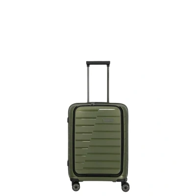 Abbildung von Travelite Air Base 4w Trolley S Vortasche Olive 75346 86 Koffer mit 4 Rollen
