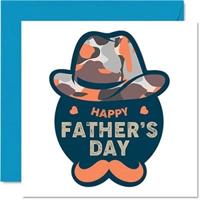 Abbildung von Stuff4 Tolle Vatertagskarten für Papa Happy Father&#039;s Day herzliche süße Karte von Tochter und Sohn, Vatergeschenk, 145 mm x besondere Grußkarten Geschenk