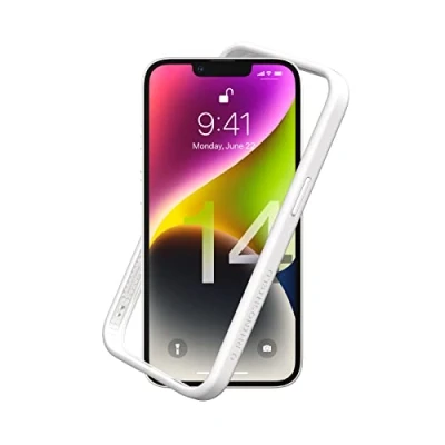 Abbildung von RhinoShield Bumper Case kompatibel mit [iPhone 14] CrashGuard NX Stoßdämpfende Schutzhülle im schlanken Design 3.5 Meter Fallschutz Weiß