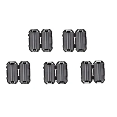 Abbildung von HUAREW 5 mm Ferritkerne,Ferrit Ringkern,Ferritfilter,Ferrit Entstörfilter,Ferrit Ringkern Cable Clip,Klappferrit Aufsteckbarer für Kabel RFI,EMI, Ferritring Ferritkerne,Schwarz(5 Stück)