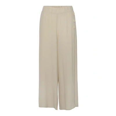 Abbildung von LASCANA Palazzohose mit weitem Bein und Schlitz, Stoffhose, lockere Passform