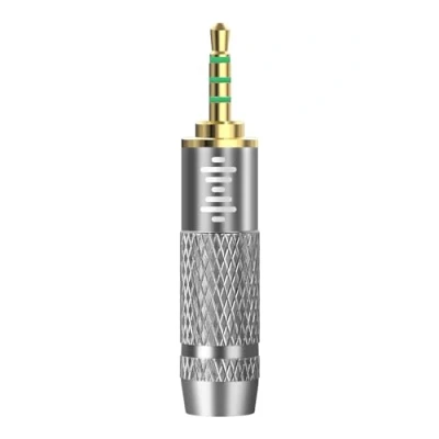 Abbildung von GEEKRIA Kopfhörer Stecker Adapter, Aluminiumlegierung, Konvertierungs Audio Stecker, vergoldeter Adapter (2.5mm Male to 3.5mm (1/8&#039;&#039;) Balanced Female)