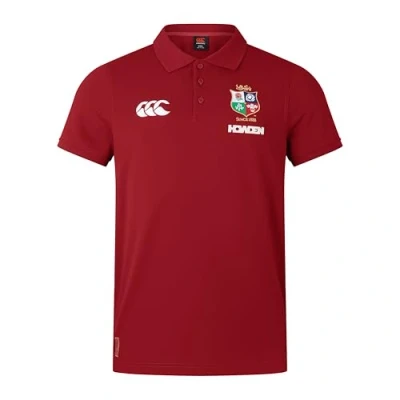 Abbildung von Canterbury Herren British and Irish Lions Pique Hemd, Rote Dahlie, M