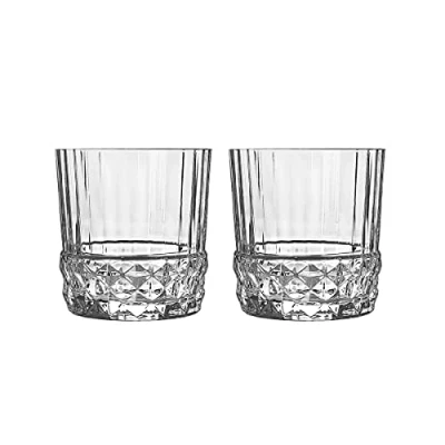Abbildung von CRISTALICA Whiskyglas Becher Trinkglas Retro Vintage Kristallglas America 2er Set 380ml