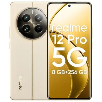 Abbildung von realme 12 Pro 5G Smartphone, 8+256GB, Sony Portrait Camera 2X Optical Zoom, IMX882 OIS Camera, 6.7 inch 120Hz Curved Vision Displa, 67W SUPERVOOC Charge, 5000mAh Massive Battery， beige