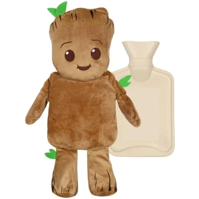 Abbildung von Sarcia.eu Wärmflasche MARVEL Groot mit weichem Bezug, Naturkautschuk 1l