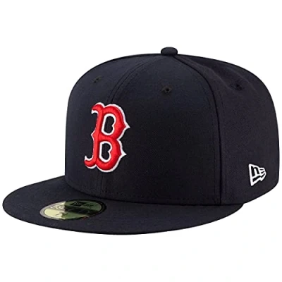 Abbildung von New Era Boston Red Sox Cap 59Fifty Basecap Baseball Fitted Kappe MLB Navy 7 3/8 59cm (L)
