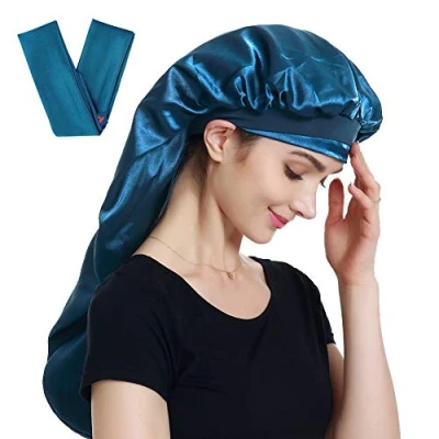 Abbildung von Satin Haube, extra groß, für Zöpfe, lange Schlafmütze