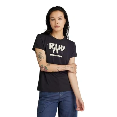 Abbildung von G Star Tshirt print, Damen, Größe: Small, Dk black