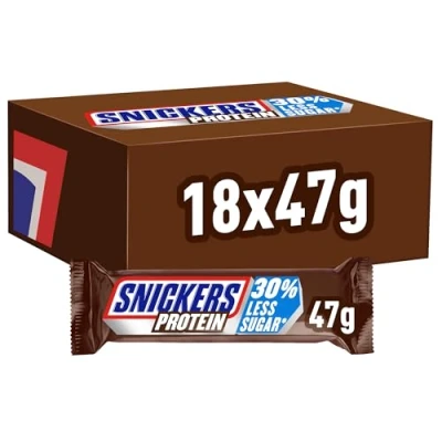 Abbildung von SNICKERS Protein Riegel, Schokoriegel Protein, Großpackung, 18 x 47g