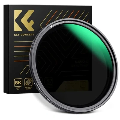 Abbildung von K&amp;F Concept Nano X Magnetischer ND Filter 52mm Variabler Graufilter ND8 128 (3 7 Stop) Neutral mit Objektivadapter