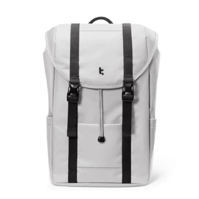 Abbildung von tomtoc Laptop Rucksack für Damen Herren, Vintage Tagesrucksack Daypack Casual Backpack mit 22 Liter Alltag Freizeit Uni Schule, Classic Rucksäcke Passt 13 15,6 Zoll Laptops, Grau