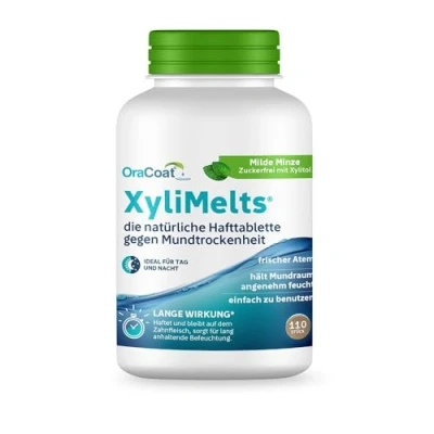 Abbildung von Xylimelts Hafttabletten (milde Minze) Oracoat 110 St