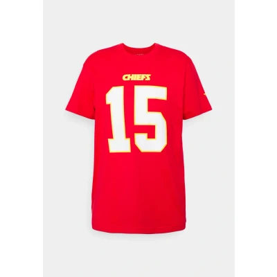 Abbildung von Fanatics Patrick Mahomes #15 Kansas City Chiefs Iconic Player NFL T Shirt Rot