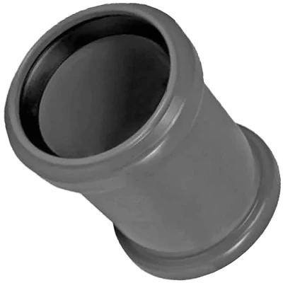 Abbildung von HT System zum auswählen DN 32 40 50 70 75 100 110 125 150 160 Abwasser Rohr Bogen Muffe Abzweig Stopfen &gt; Überschiebmuffe Außen Ø 160mm (DN160/150)