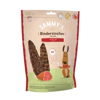 Abbildung von Sammy&#039;s Rinderstreifen Rindfleisch Fleischiger Snack für Hunde 6 x 190 g
