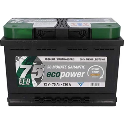 Abbildung von Cartec EcoPower Batterie EFB Parent (75 Ah, 720 A)