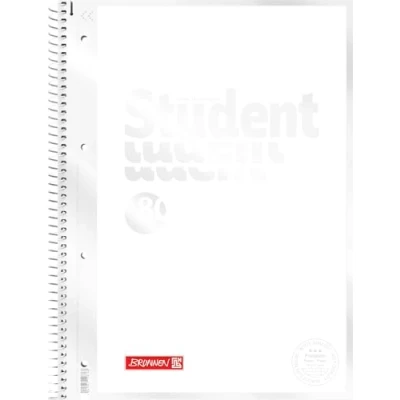 Abbildung von Brunnen Collegeblock Premium Student „White“ A4, Lineatur 28, 80 Blatt, weiß