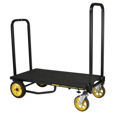 Abbildung von Rock N Roller Sperrholzplatte für Audio Racks (Teppich bezogen, klappbar, passend R14 und R18, max. 147 cm x 46 cm), Schwarz