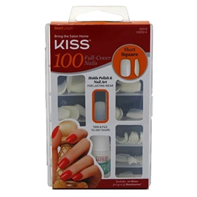 Abbildung von Kiss 100 Full Cover Nails Square Short 1 Pk. by