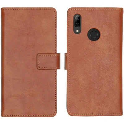 Abbildung von Huawei P Smart (2019) Hülle Kunstleder iMoshion Klapphülle Handyhülle Braun