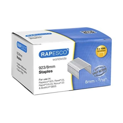 Abbildung von Rapesco S92308Z3 923/8mm, Typ 23 verzinkte Heftklammern, 4000 Stück