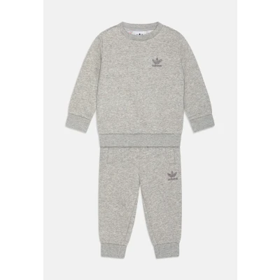 Abbildung von adidas Originals Trefoil Infant Unisex SET Trainingsanzug für Kinder, Größe: 68, Medium grey heather