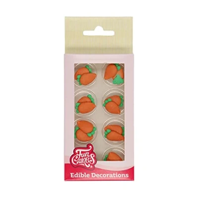 Abbildung von FunCakes Zucker Dekorationen Karotten Set/16