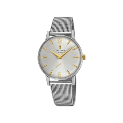Abbildung von Festina Herren Analog Quarz Uhr mit Edelstahl Armband F20252/2