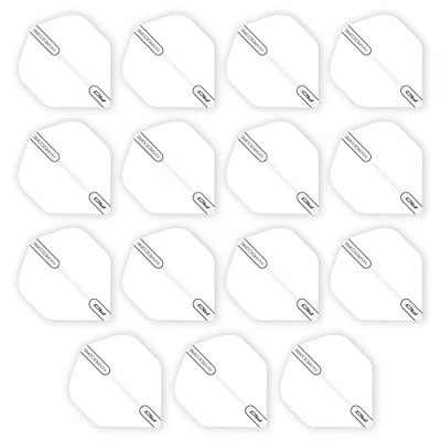 Abbildung von RED DRAGON Hardcore XT Colours Extra Thick Standard Dart Flights 5 Sets Per Pack (15 in total) (White)