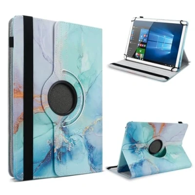 Abbildung von UC Express Tablet Schutzhülle kompatibel mit Huawei MediaPad M3 Lite 10 Allen 10.1 Zoll Geräten 360 Grad Hülle für Tablets ultradünne Tablettasche Case, Farbe:Motiv 22