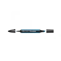Abbildung von Winsor &amp; Newton &quot; ProMarker 0203054 Professioneller Layoutmarker 2 Spitzen, fein breit für Zeichnungen, Design Layouts Azur